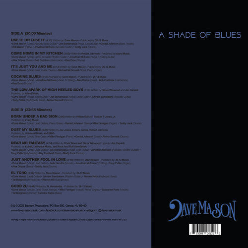 Dave Mason: A Shade of Blues - Blue